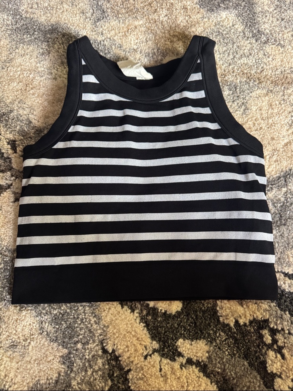 Zyia Cropped tank with built in bra